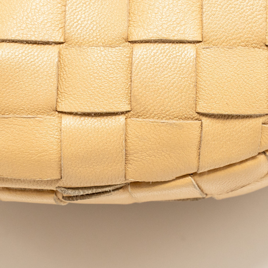 BOTTEGA VENETA MINI JODIE LAMBSKIN BEIGE GHW