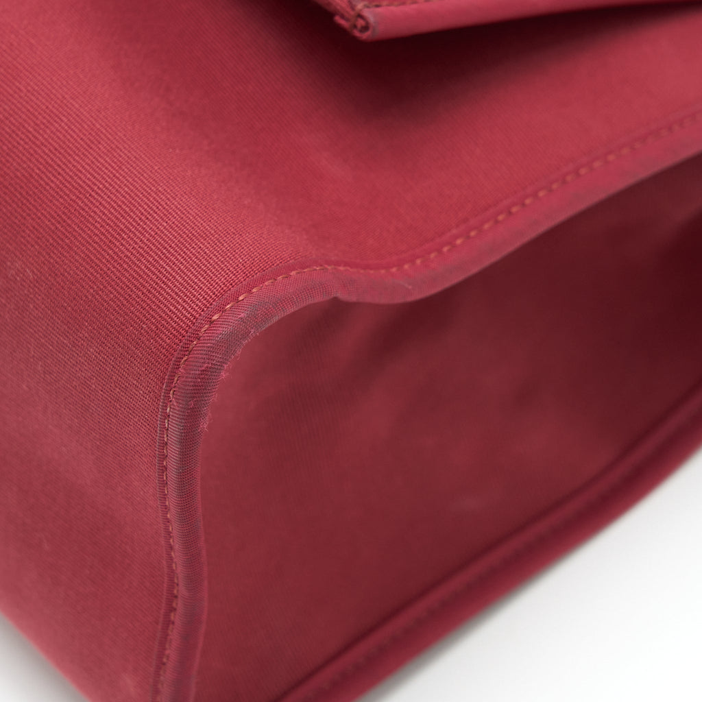 HERMES HERBAG ZIP 31 TOILE RUBIS/FAUVE SHW