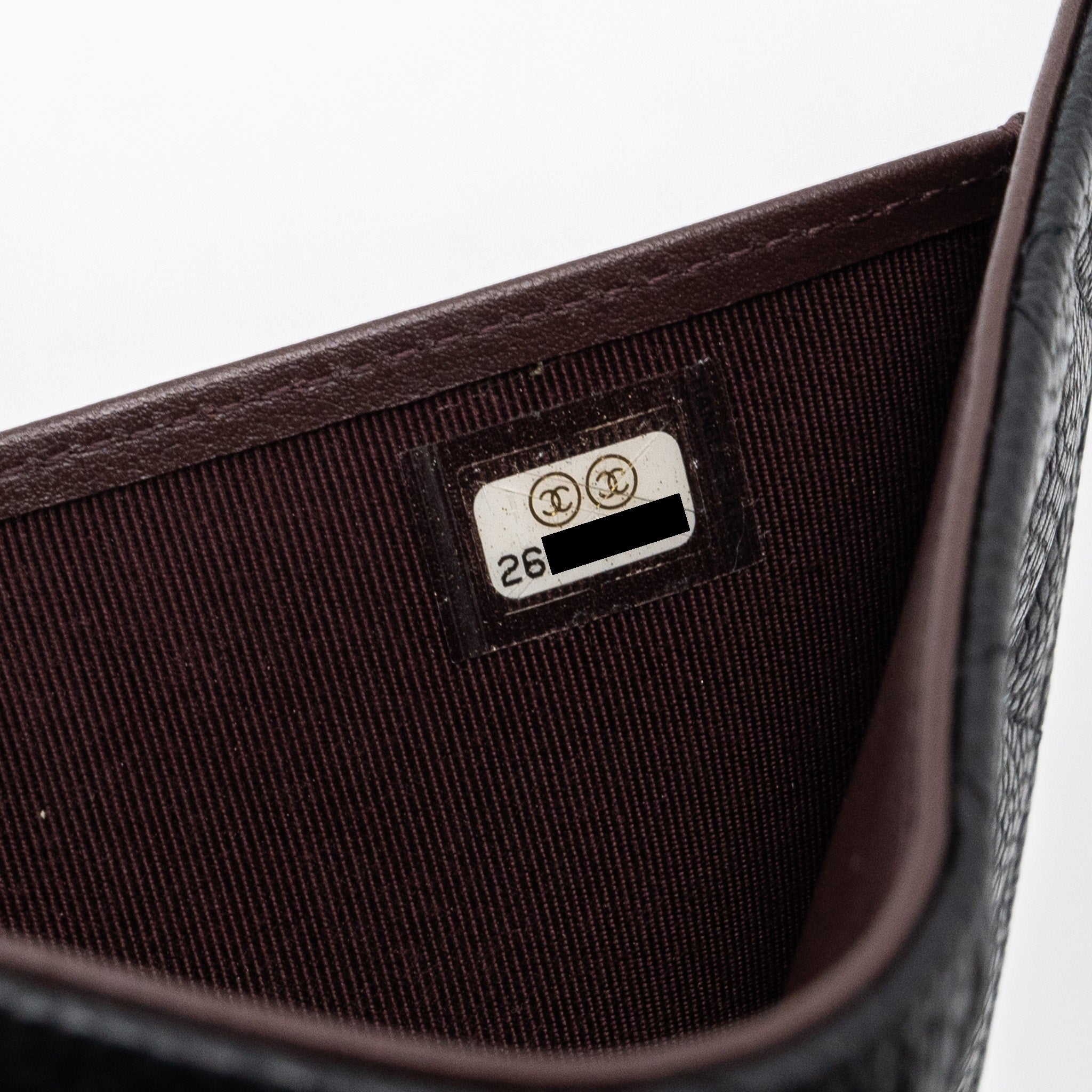 CHANEL CLASSIC COMPACT WALLET CAVIAR BLACK SHW