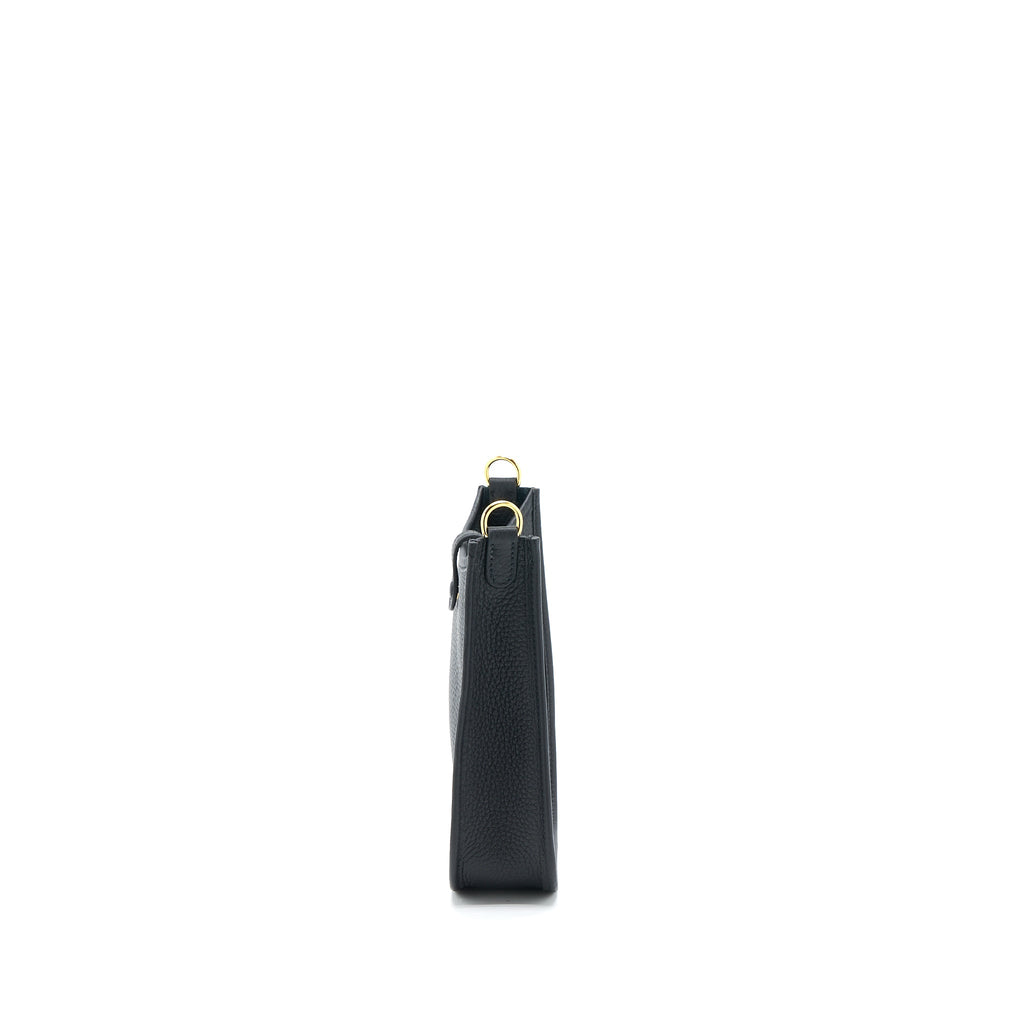 Hermes Mini Evelyne Clemence Black GHW