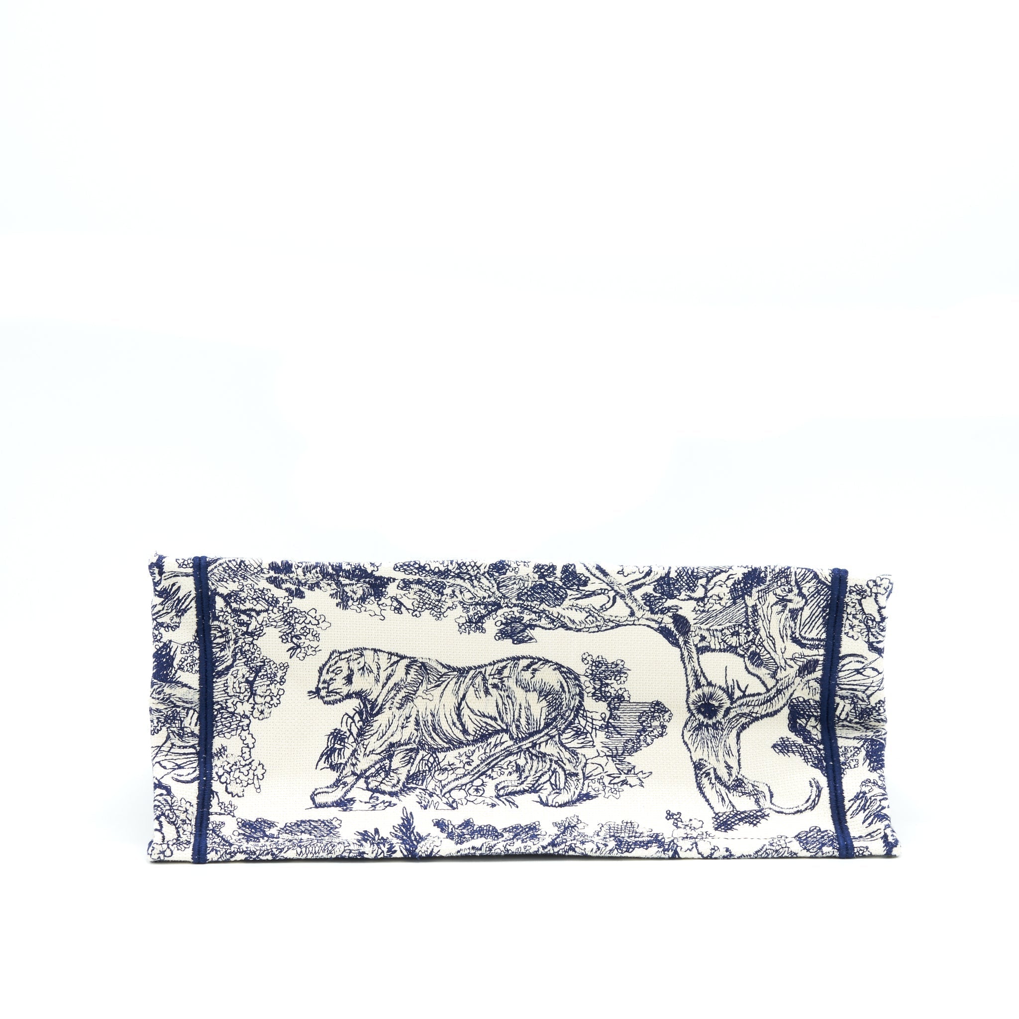 DIOR SMALL BOOK TOTE TOILE DE JOUY NAVY
