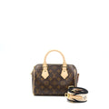 LOUIS VUITTON SPEEDY BANDOULIERE 20 MONOGRAM CANVAS BLACK STRAP GHW (NEW VERSION)