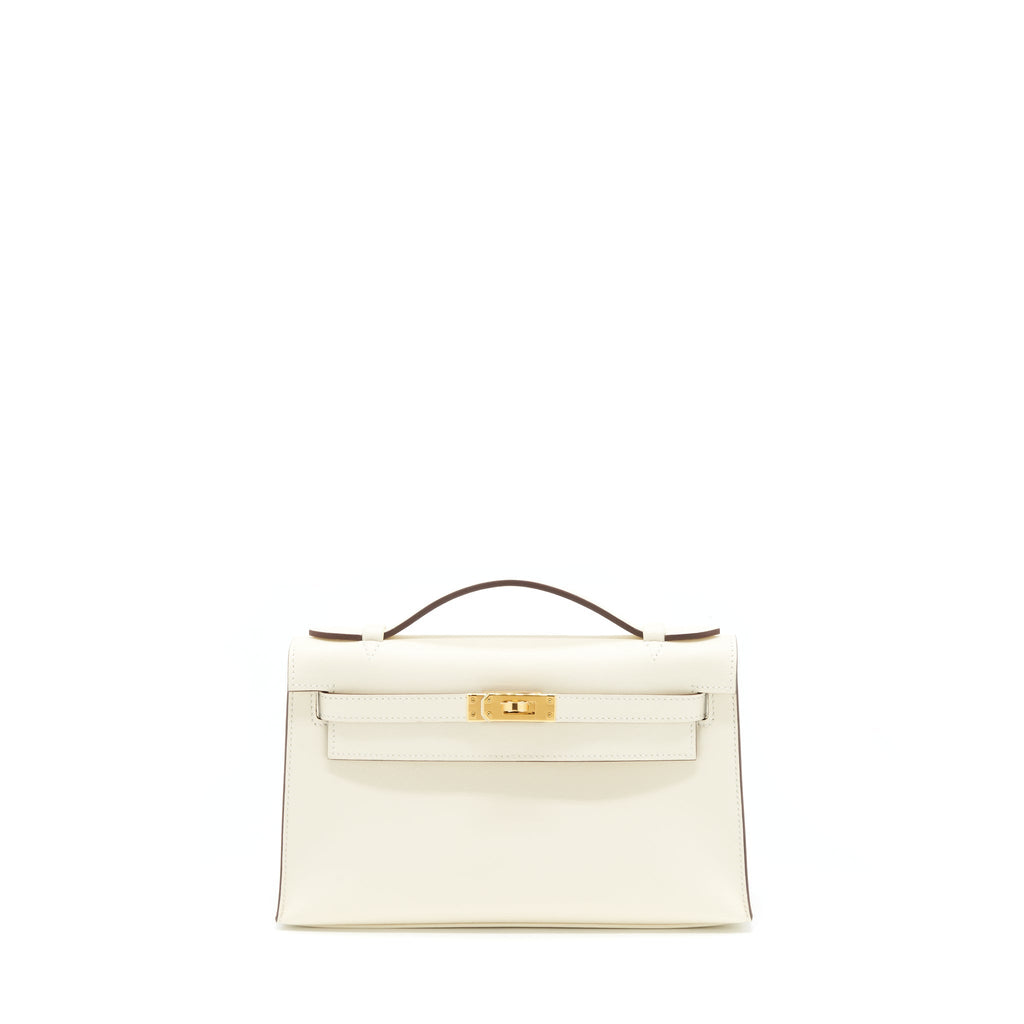 HERMES KELLY POCHETTE SWIFT NATA GHW