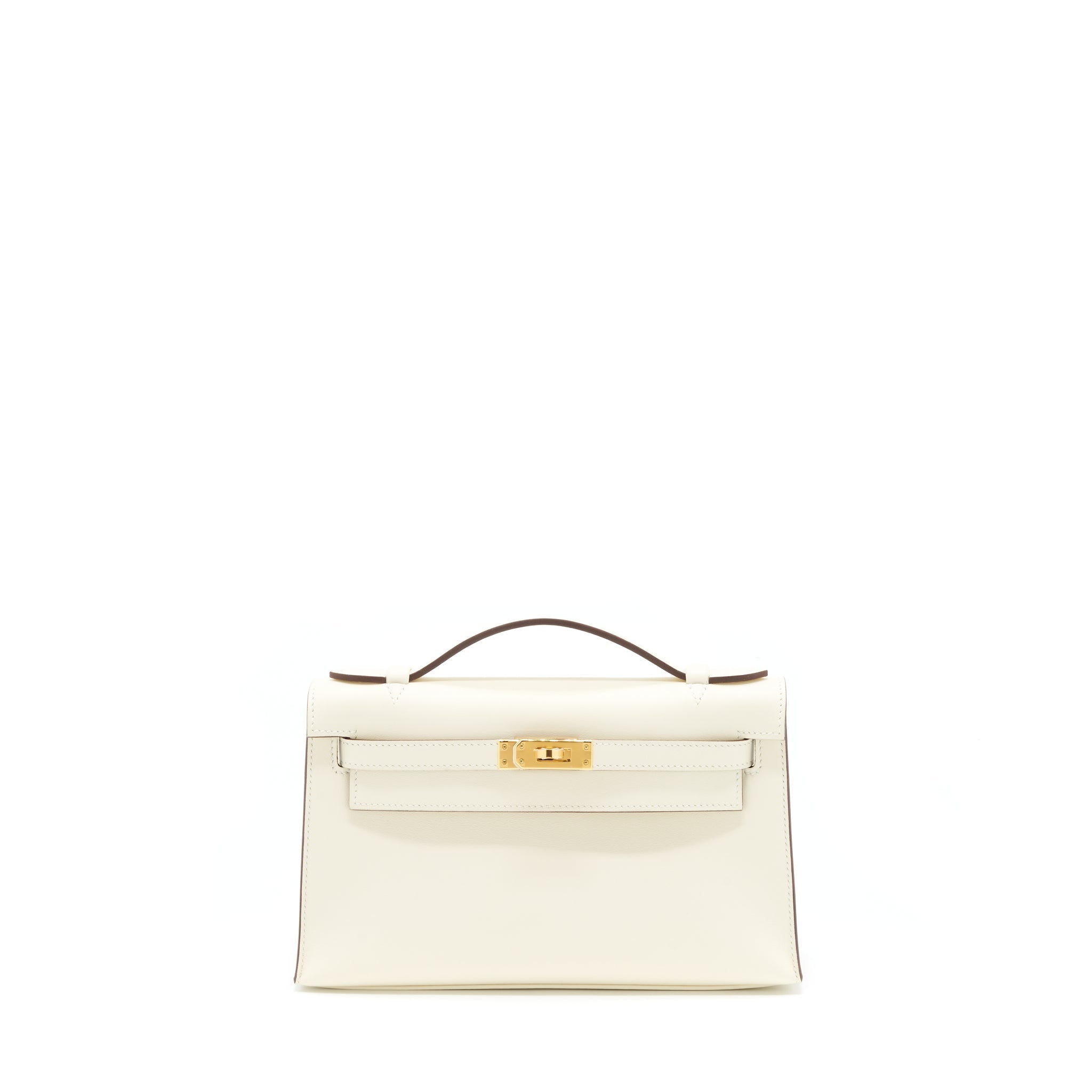 HERMES KELLY POCHETTE SWIFT NATA GHW