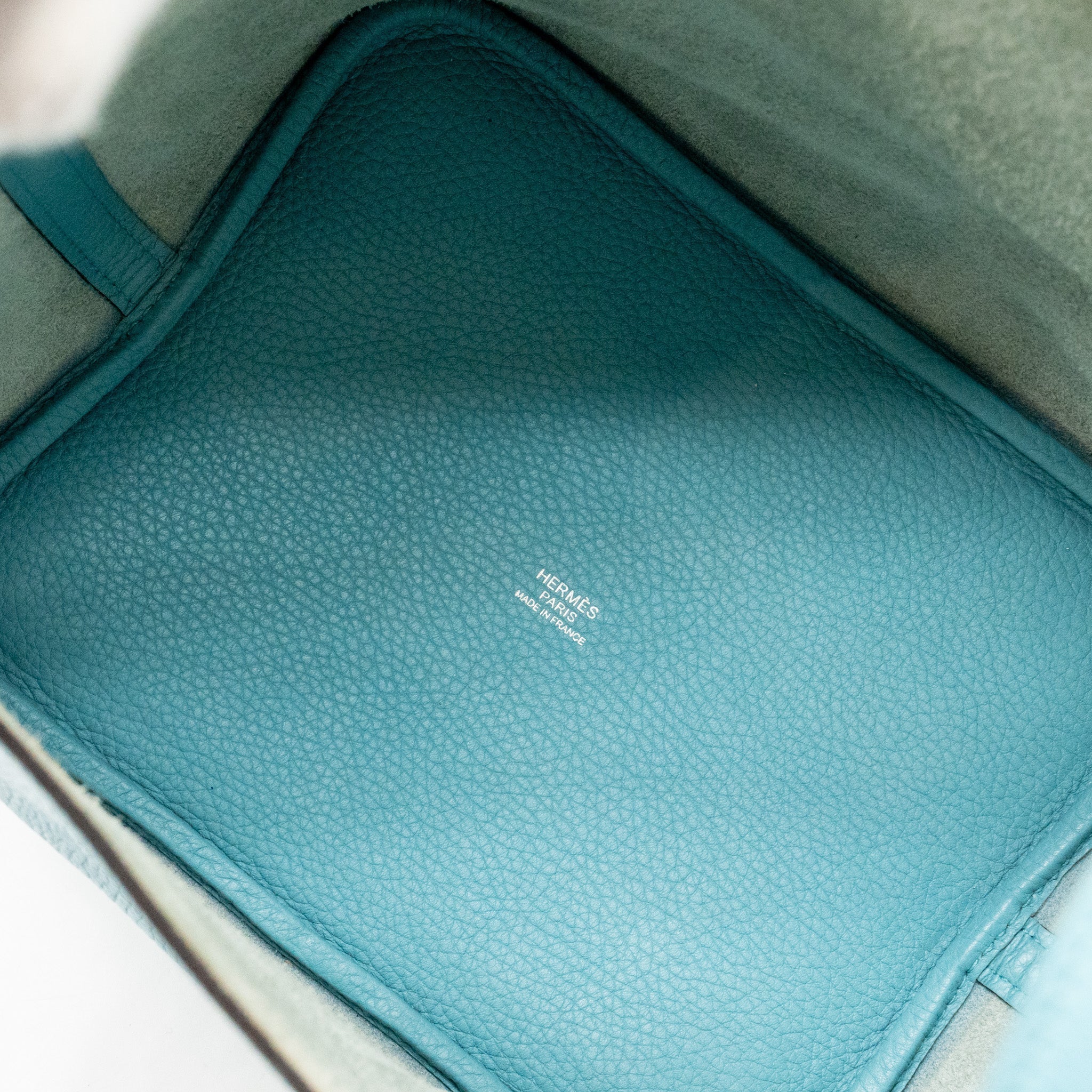 HERMES PICOTIN 22 LOCK BAG CLEMENCE 3Z BLUE SAINT CYR SHW