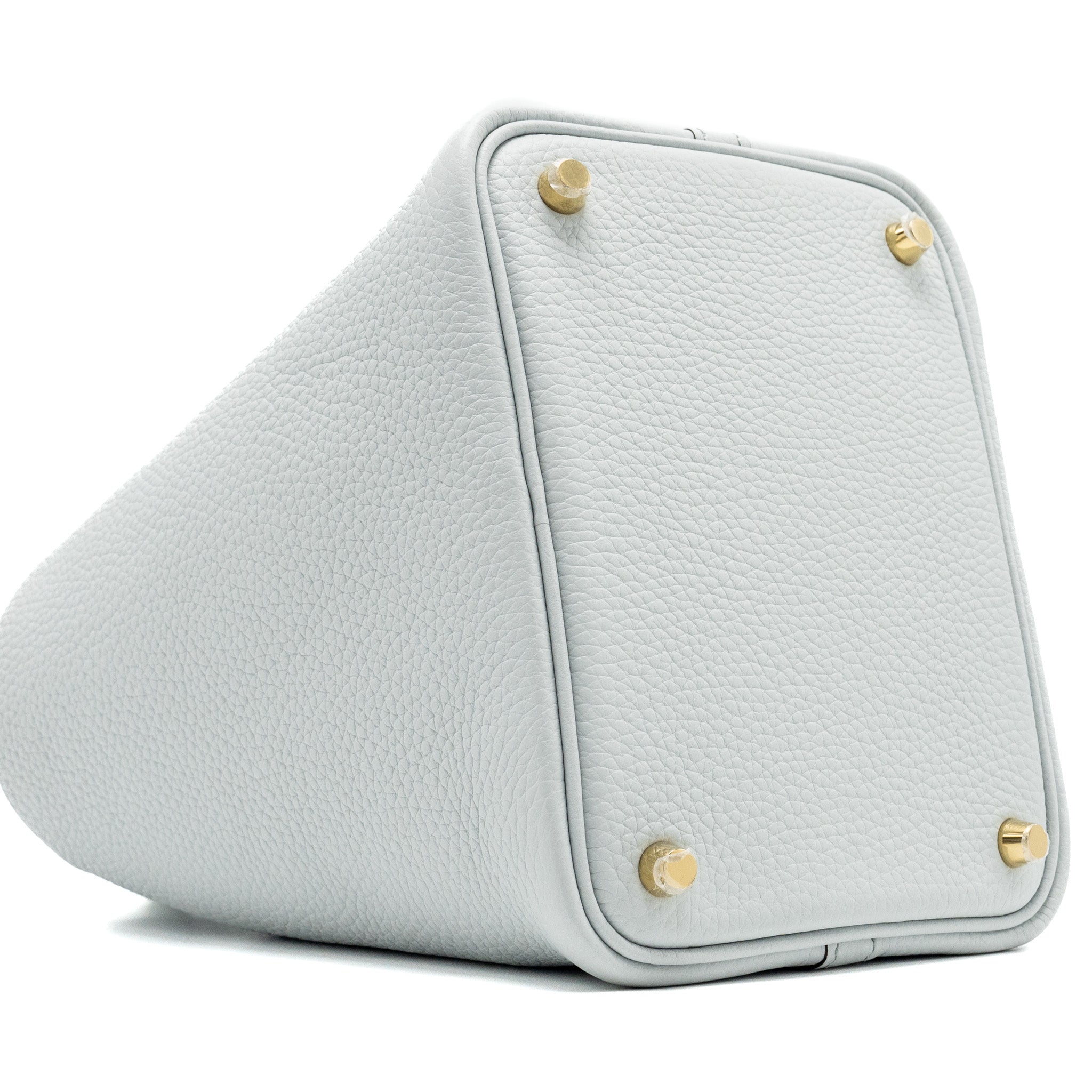 HERMES PICOTIN 18 LOCK BAG CLEMENCE BLUE PALE GHW