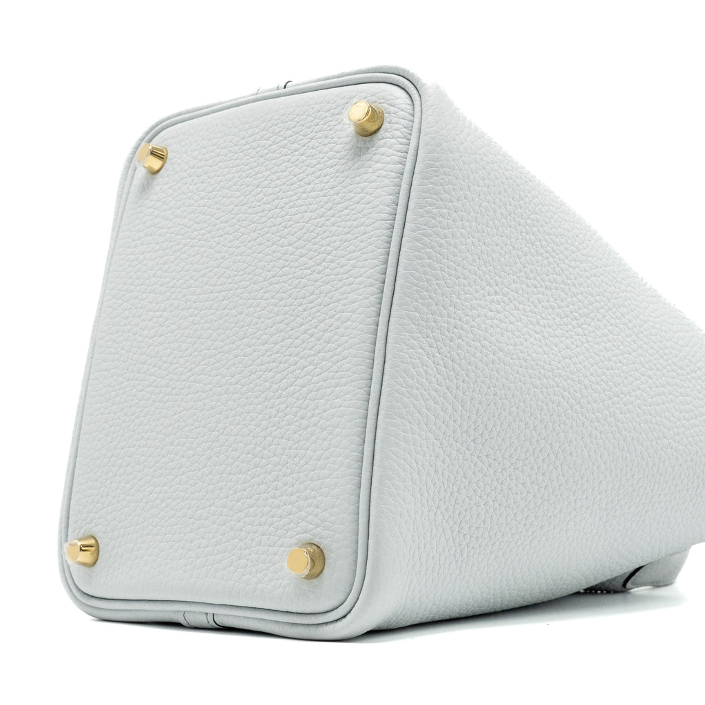 HERMES PICOTIN 18 LOCK BAG CLEMENCE BLUE PALE GHW