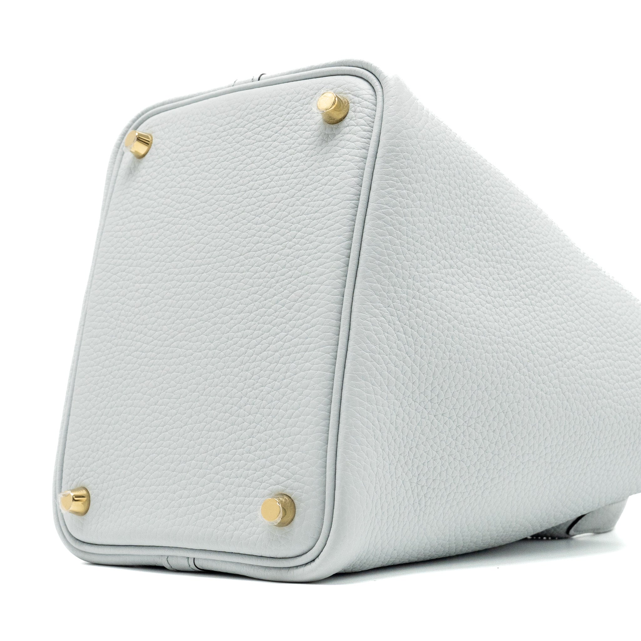 HERMES PICOTIN 18 LOCK BAG CLEMENCE BLUE PALE GHW