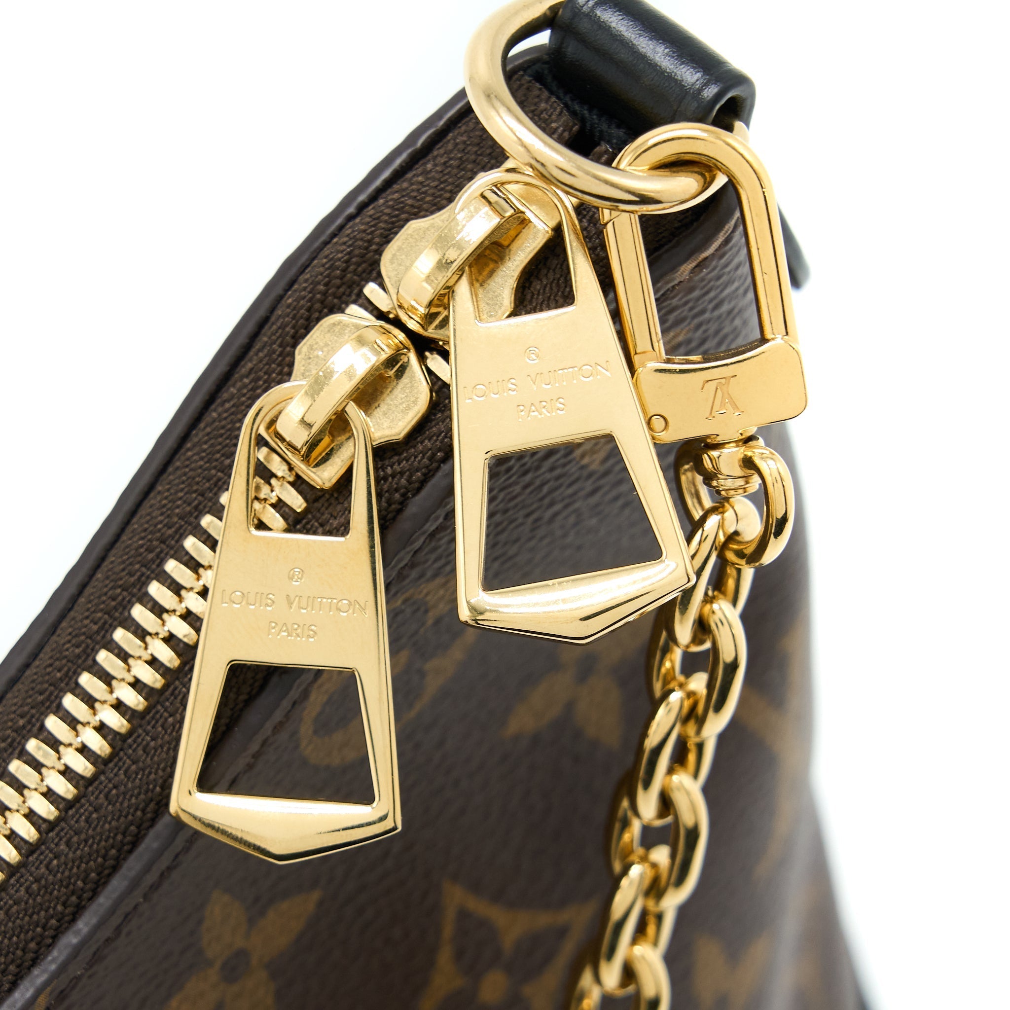LOUIS VUITTON BOULOGNE BAG MONOGRAM CANVAS/BLACK GHW (NEW VERSION)