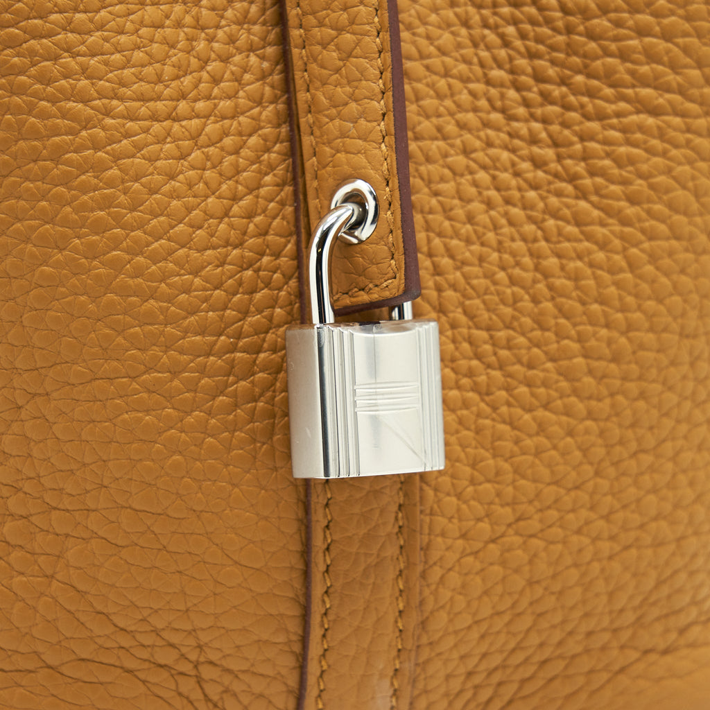 Hermes Picotin 18 Lock Bag Sesame/Lime SHW