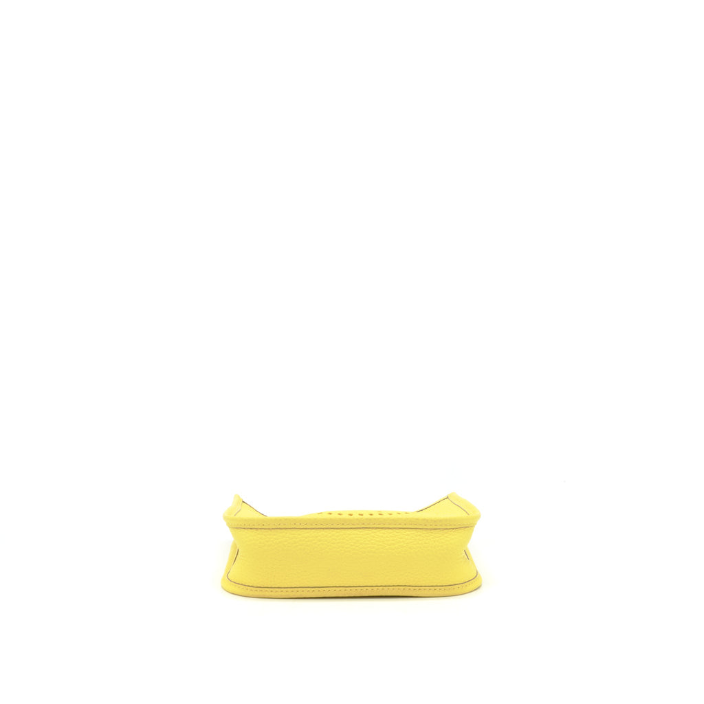 Hermes Mini Evelyne Clemence Lime/Lime SHW