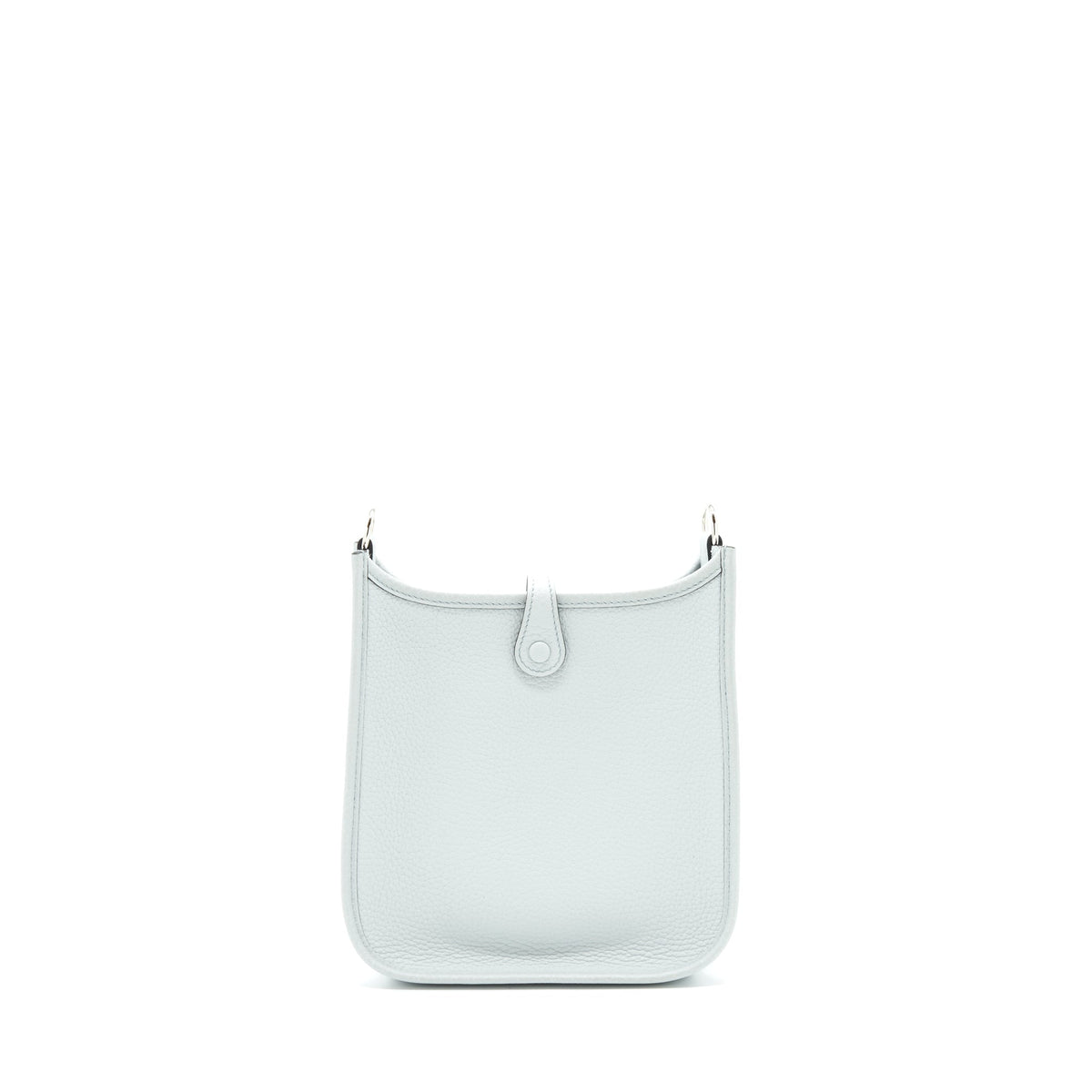 Hermes Mini Evelyne Clemence Bleu Pale/ Bleu Indigo SHW