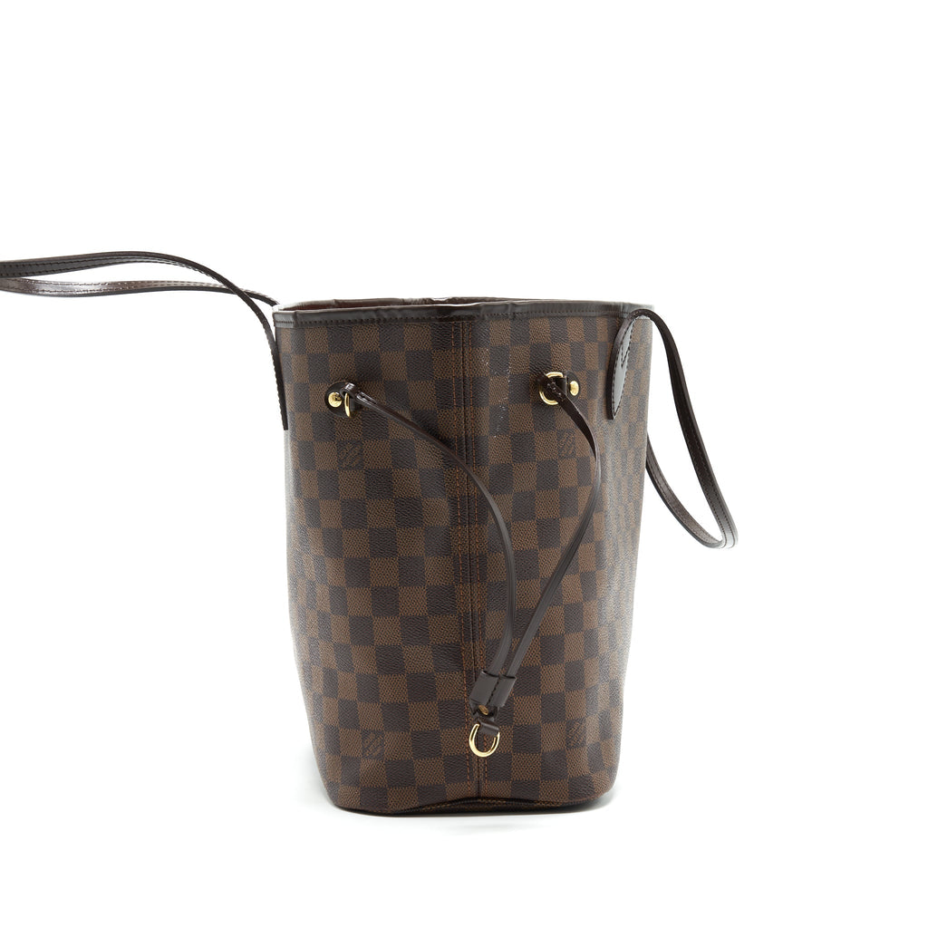 LOUIS VUITTON NEVERFULL MM DAMIER EBENE CANVAS WITHOUT INSIDE POUCH