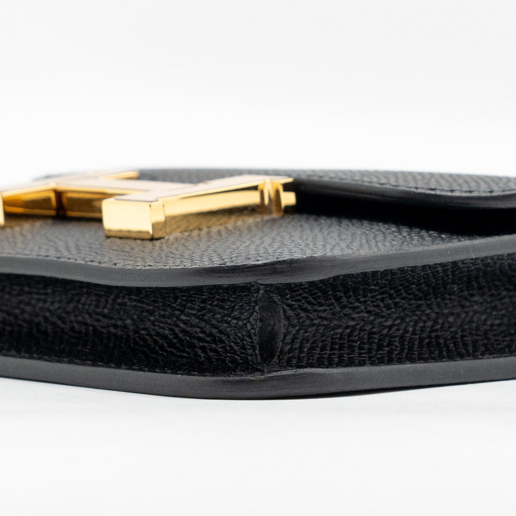 HERMES CONSTANCE SLIM EPSOM BLACK GHW