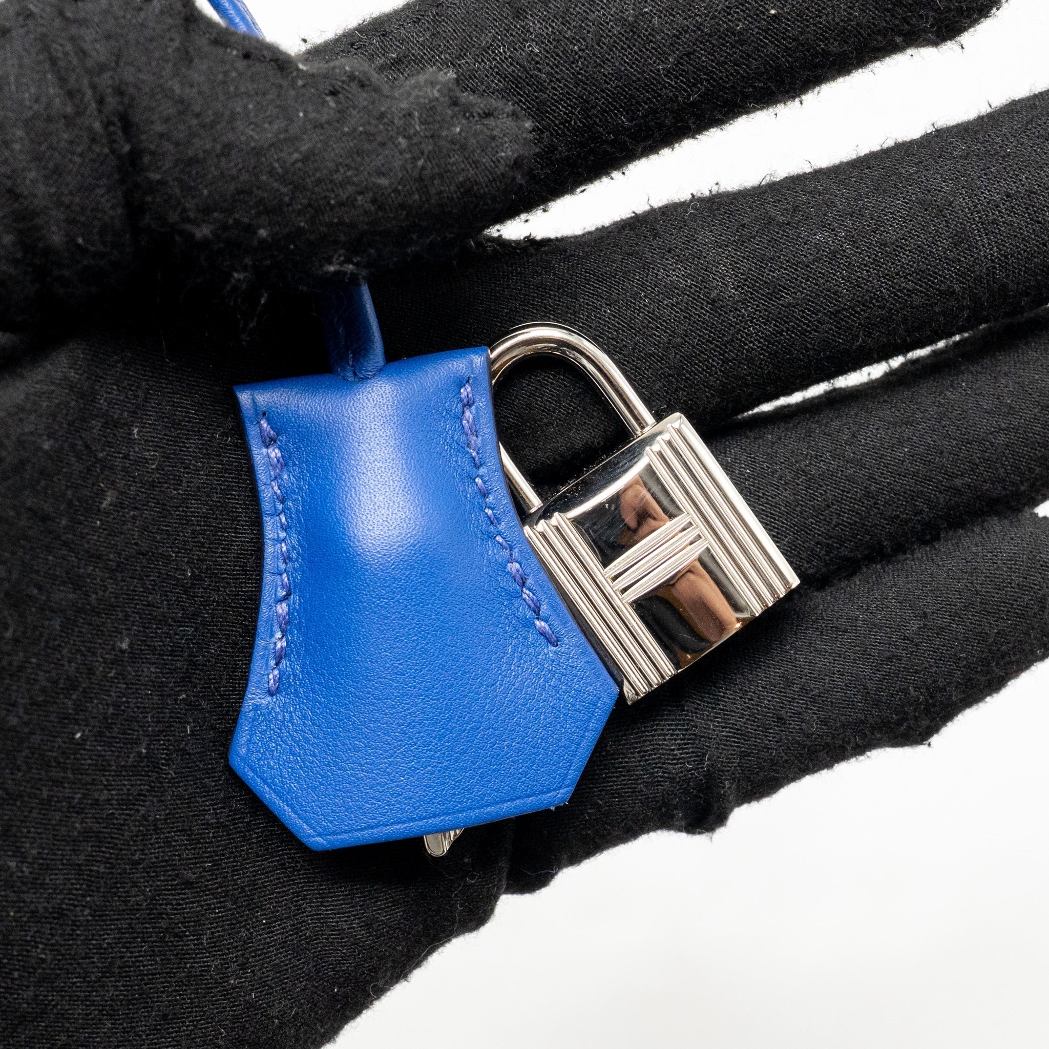 HERMES KELLY 25 SWIFT BLUE ROYAL SHW