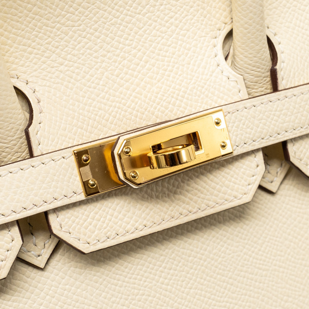 HERMES BIRKIN 25 EPSOM NATA GHW