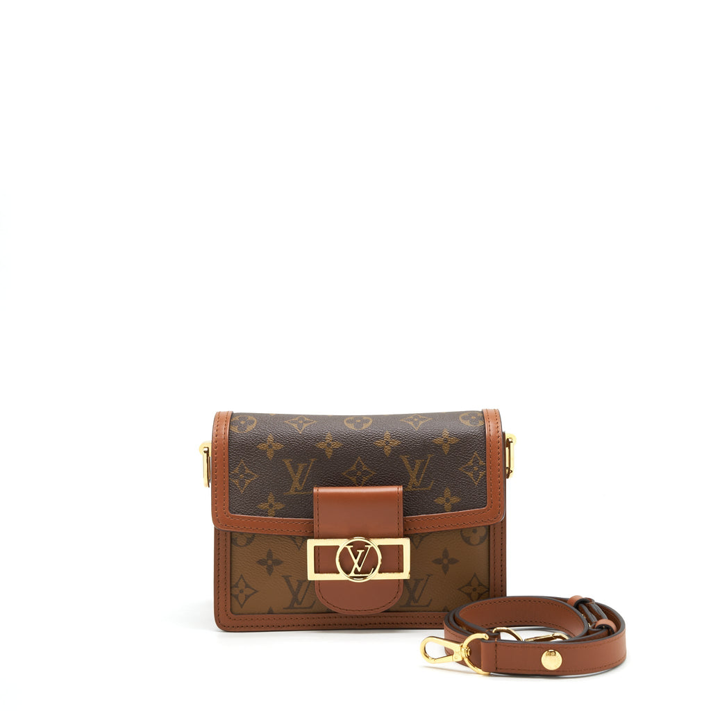 LOUIS VUITTON MINI DAUPHINE MONOGRAM REVERSE CANVAS YEAR 2019