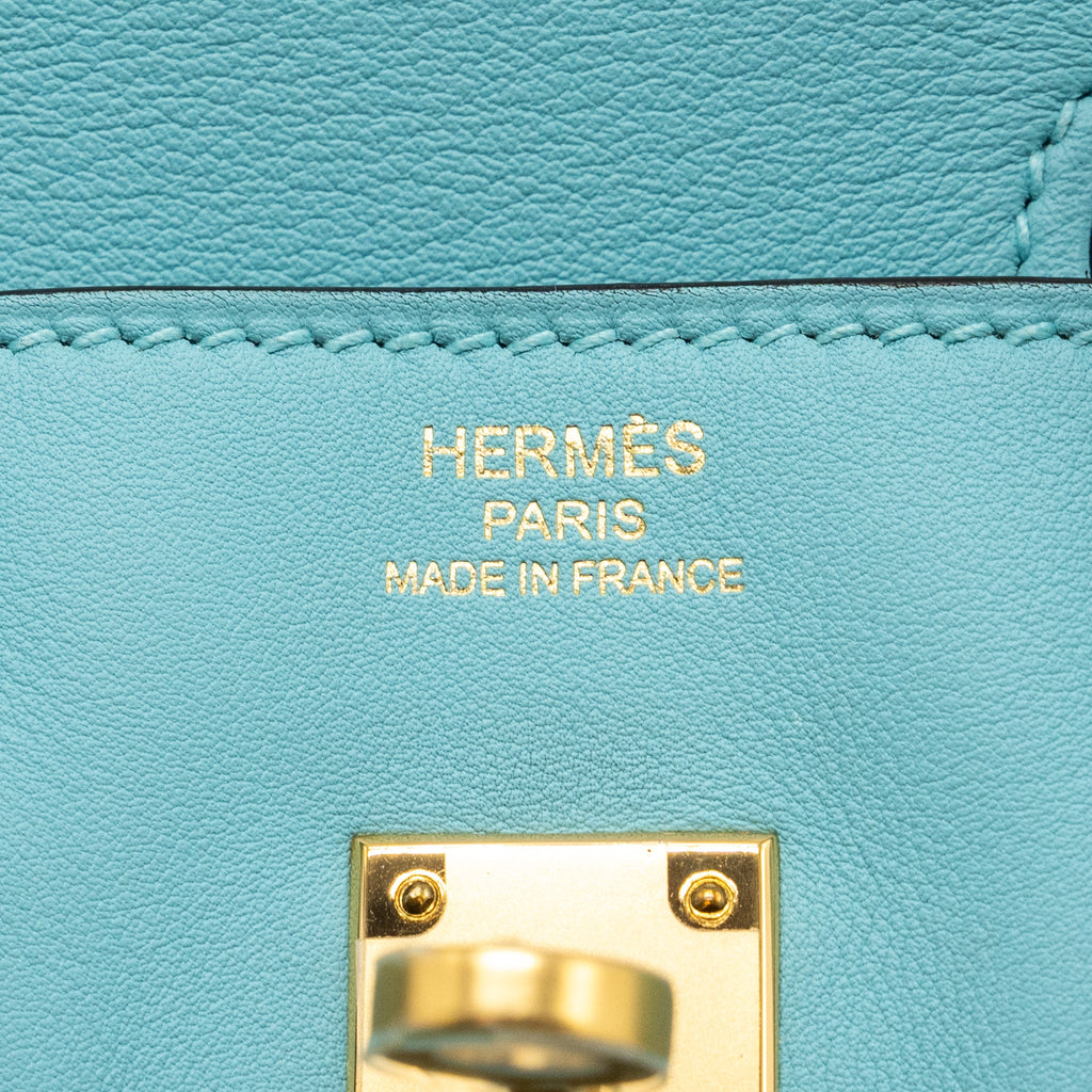 Hermes birkin 25 swift 3p blue atoll GHW