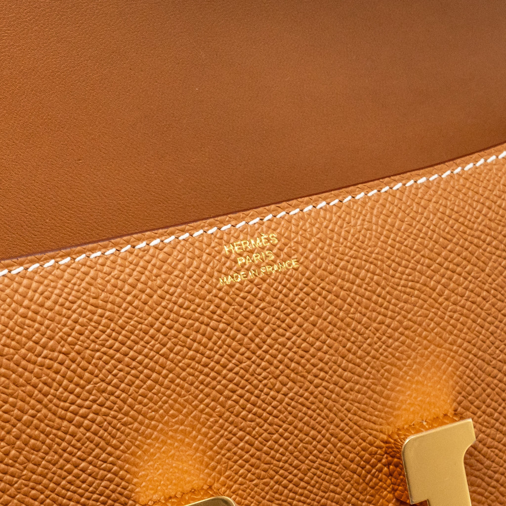 HERMES CONSTANCE ELAN EPSOM GOLD GHW