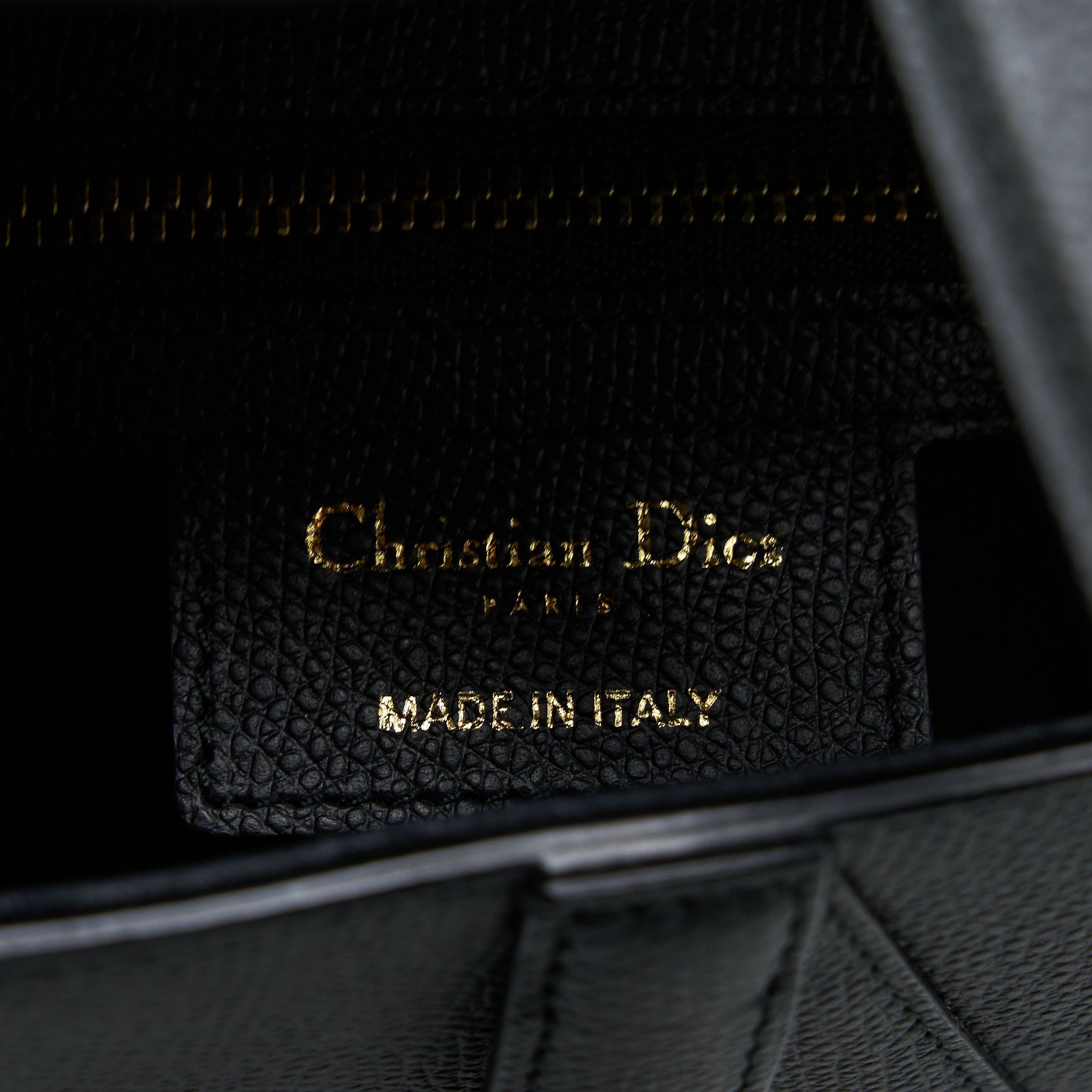 DIOR MEDIUM SADDLE BAG CALFSKIN BLACK GHW
