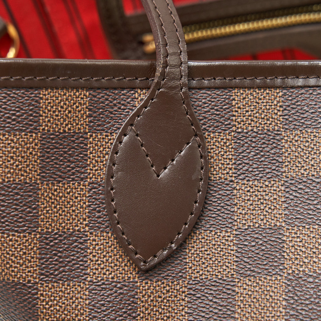 LOUIS VUITTON NEVERFULL MM DAMIER EBENE CANVAS WITHOUT INSIDE POUCH