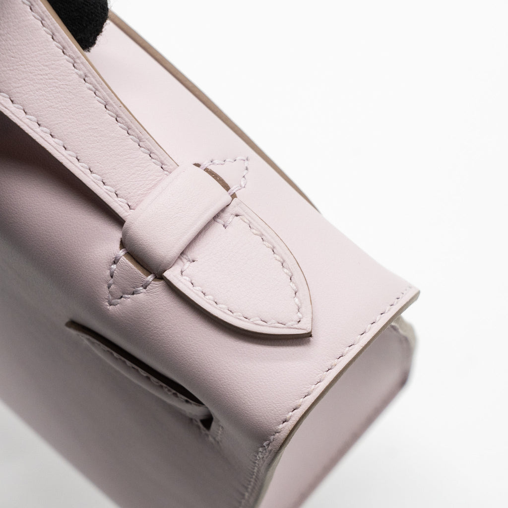 HERMES KELLY POCHETTE SWIFT MAUVE PALE SHW