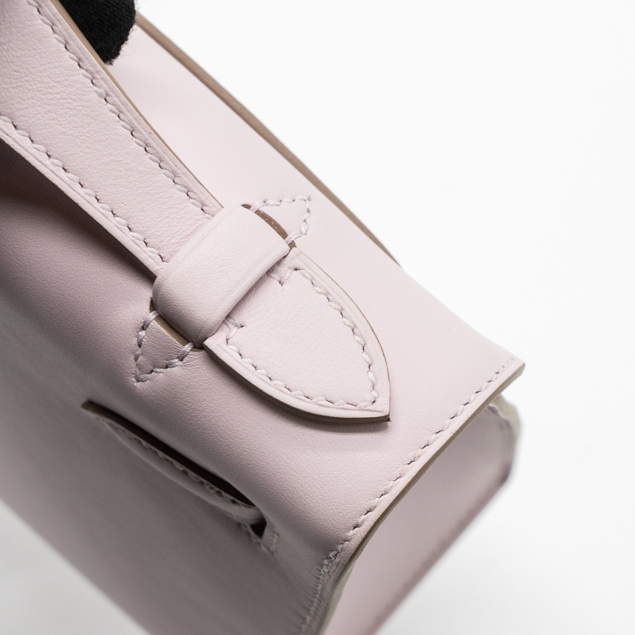 HERMES KELLY POCHETTE SWIFT MAUVE PALE SHW