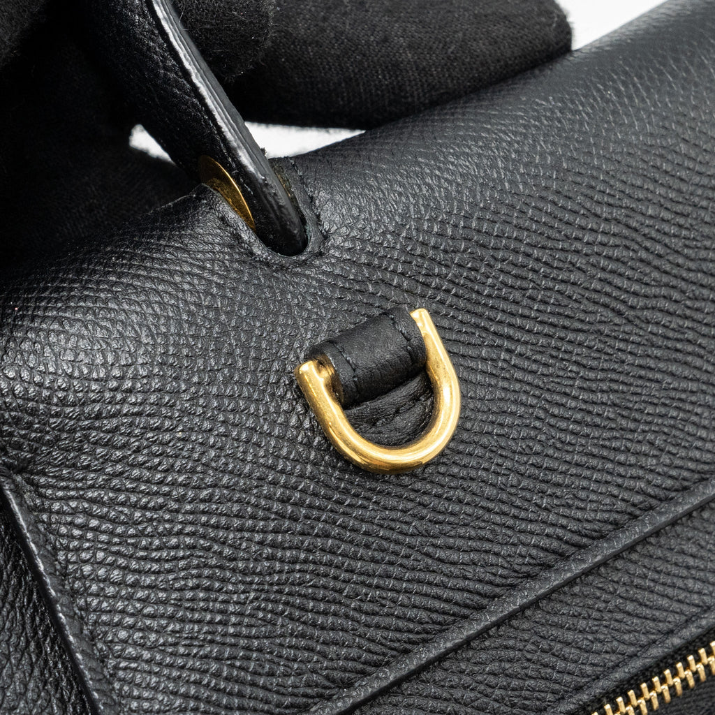 CELINE MINI BELT BAG GRAINED CALFSKIN BLACK GHW