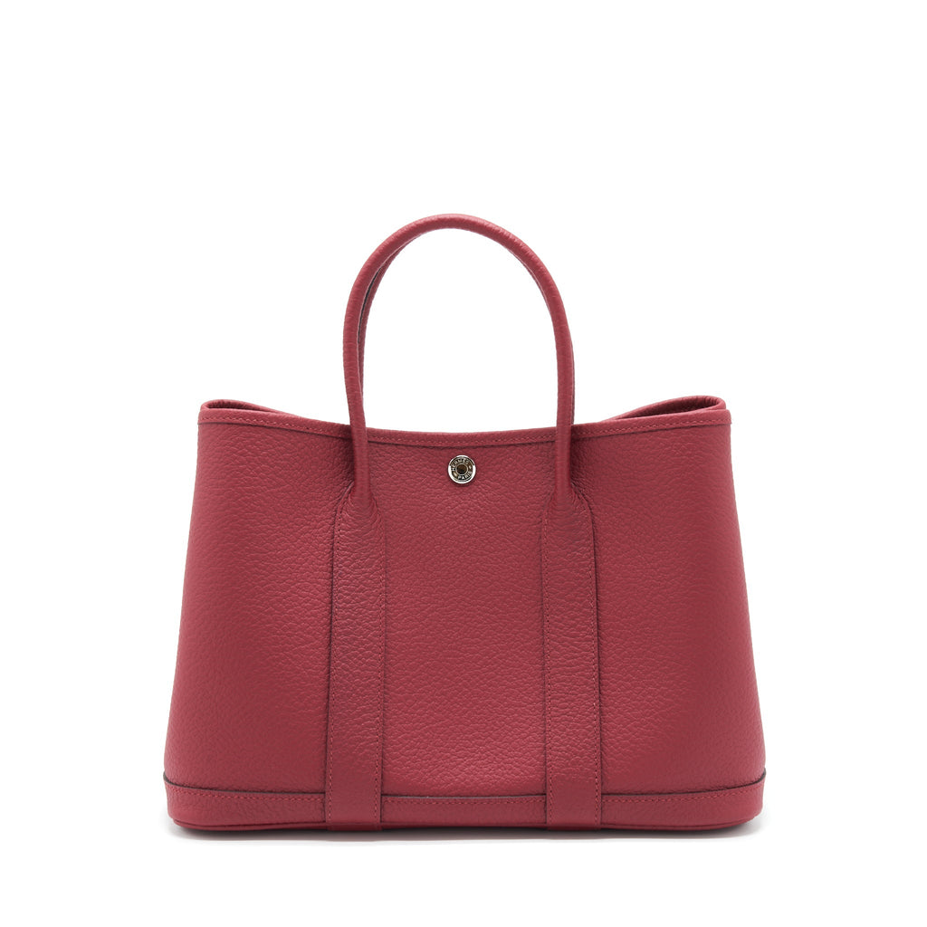 HERMES GARDEN PARTY 30 VACHE COUNTRY K1 ROUGE GRENAT SHW
