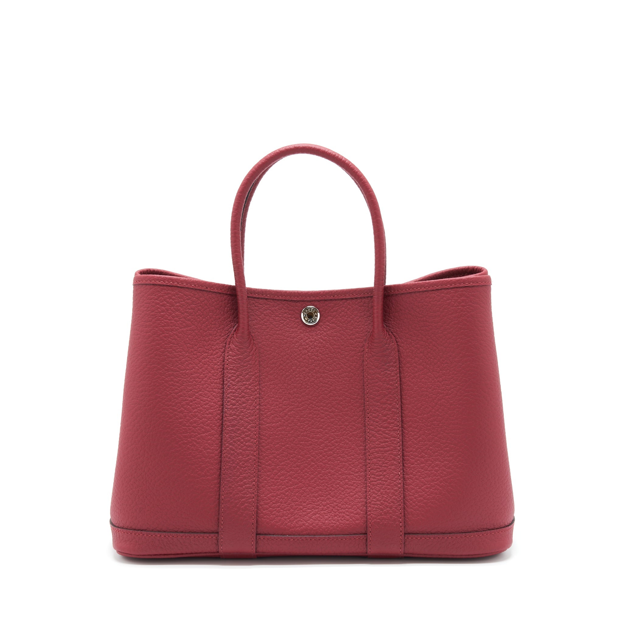 HERMES GARDEN PARTY 30 VACHE COUNTRY K1 ROUGE GRENAT SHW