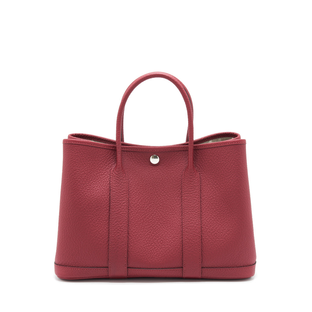 HERMES GARDEN PARTY 30 VACHE COUNTRY K1 ROUGE GRENAT SHW