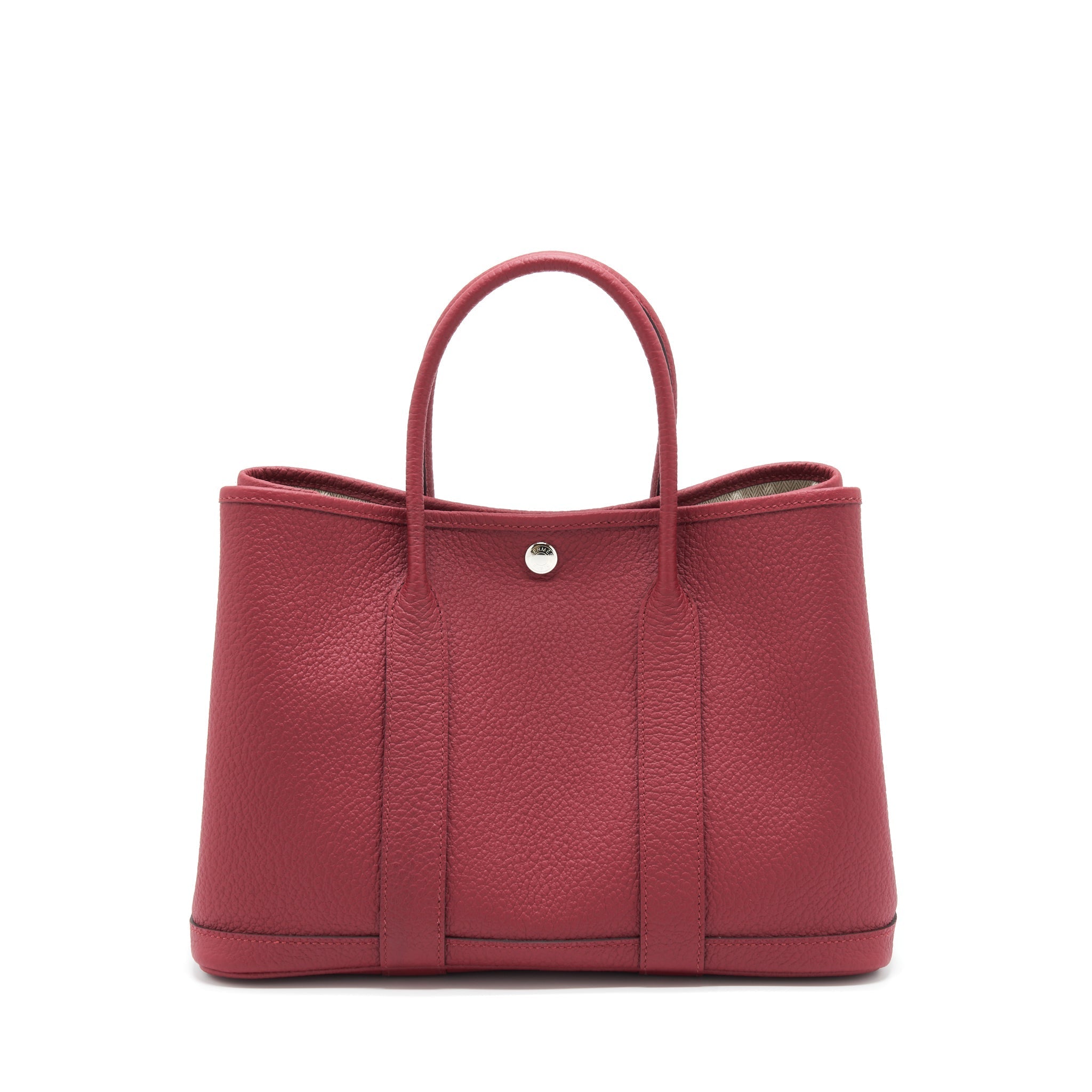 HERMES GARDEN PARTY 30 VACHE COUNTRY K1 ROUGE GRENAT SHW