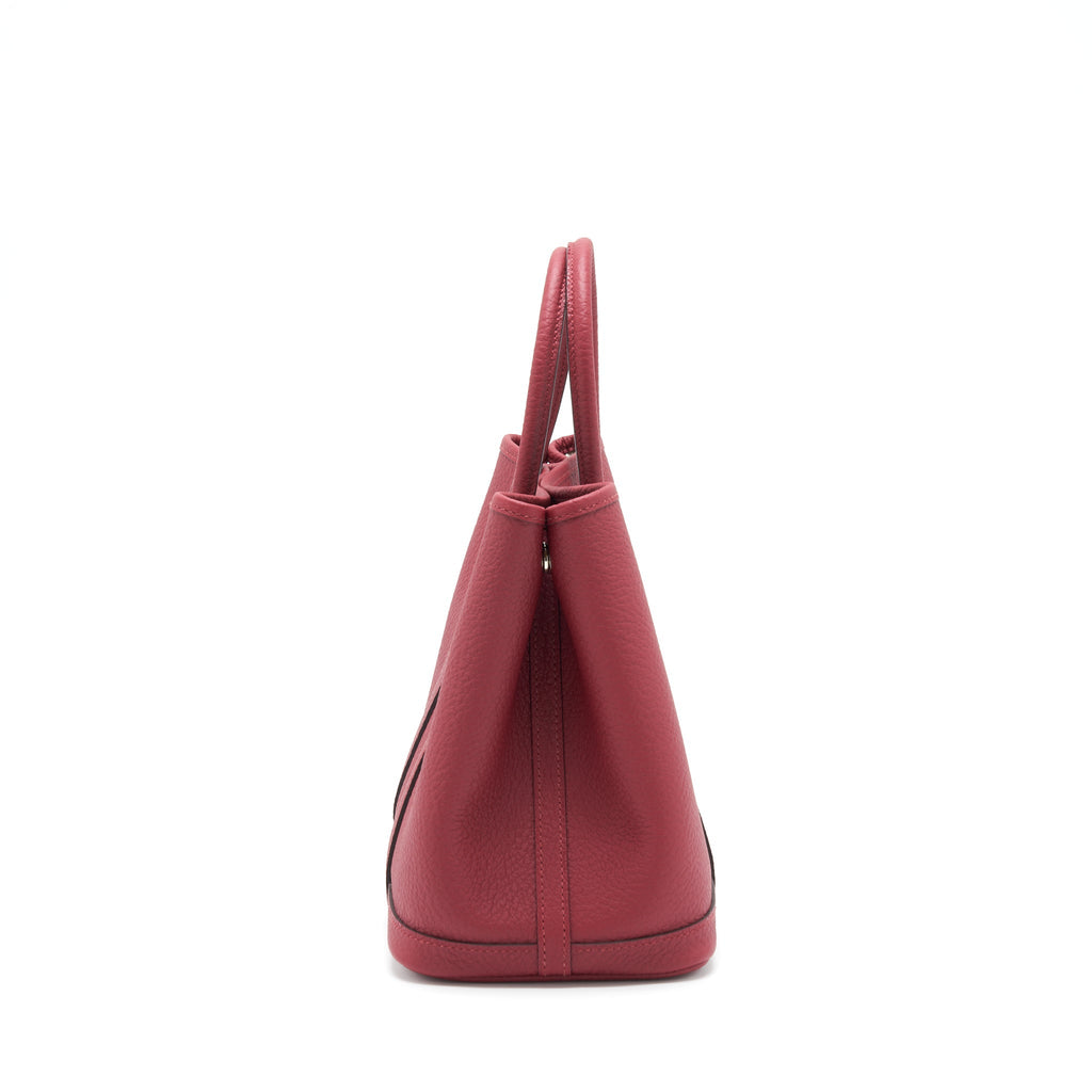 HERMES GARDEN PARTY 30 VACHE COUNTRY K1 ROUGE GRENAT SHW