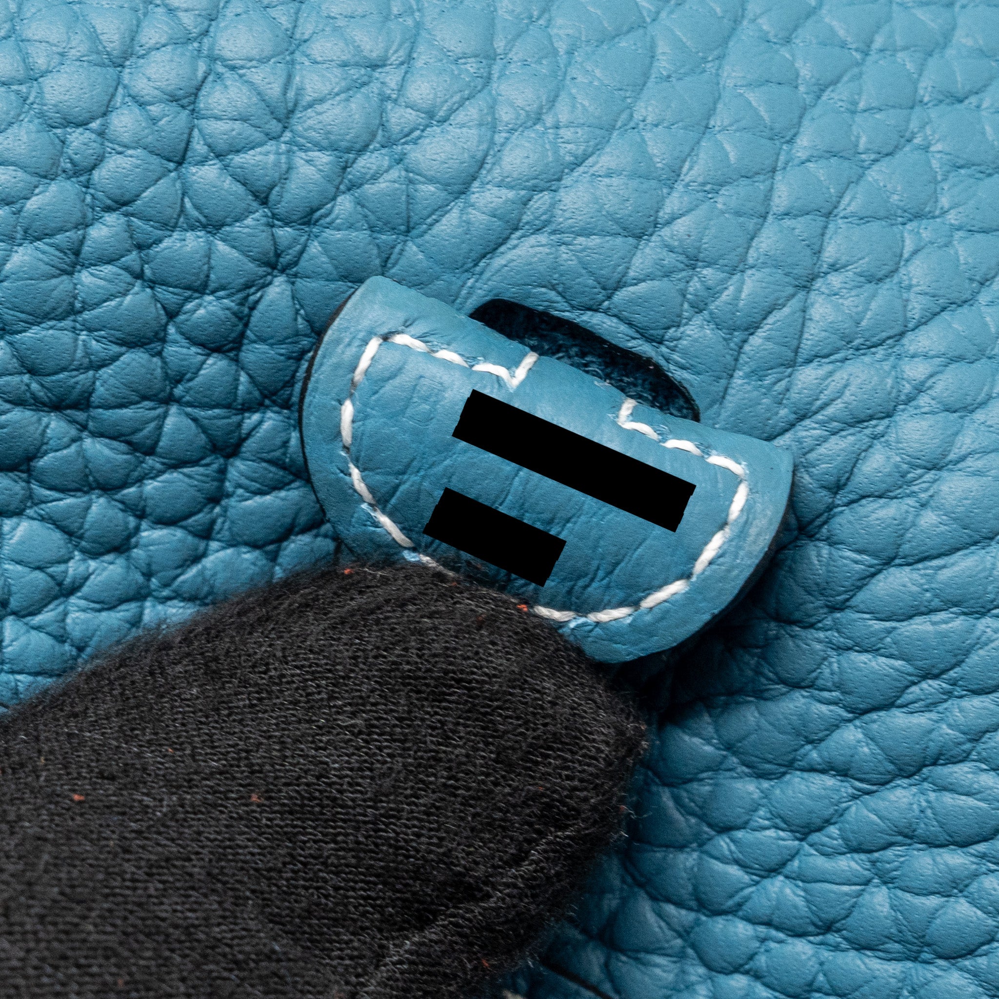 HERMES MINI EVELYNE CLEMENCE NEW BLUE JEAN GHW