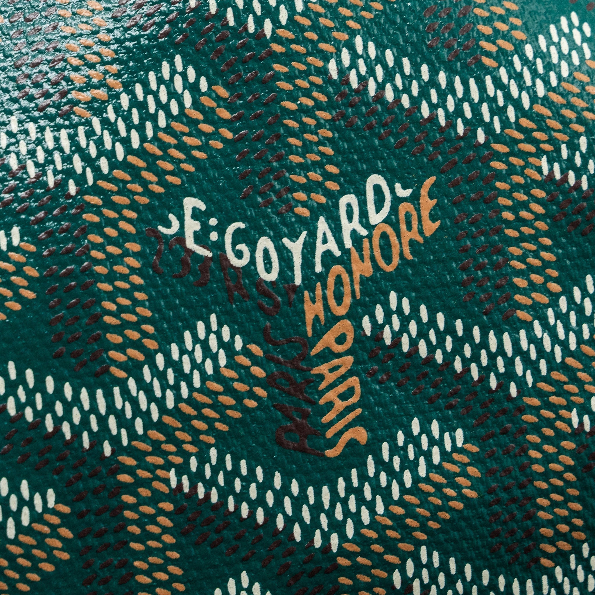 GOYARD SAINT LOUIS PM TOTE BAG GOYARDINE CANVAS GREEN / MULTICOLOURED SHW