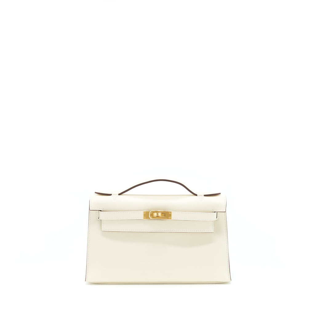 HERMES KELLY POCHETTE SWIFT NATA GHW