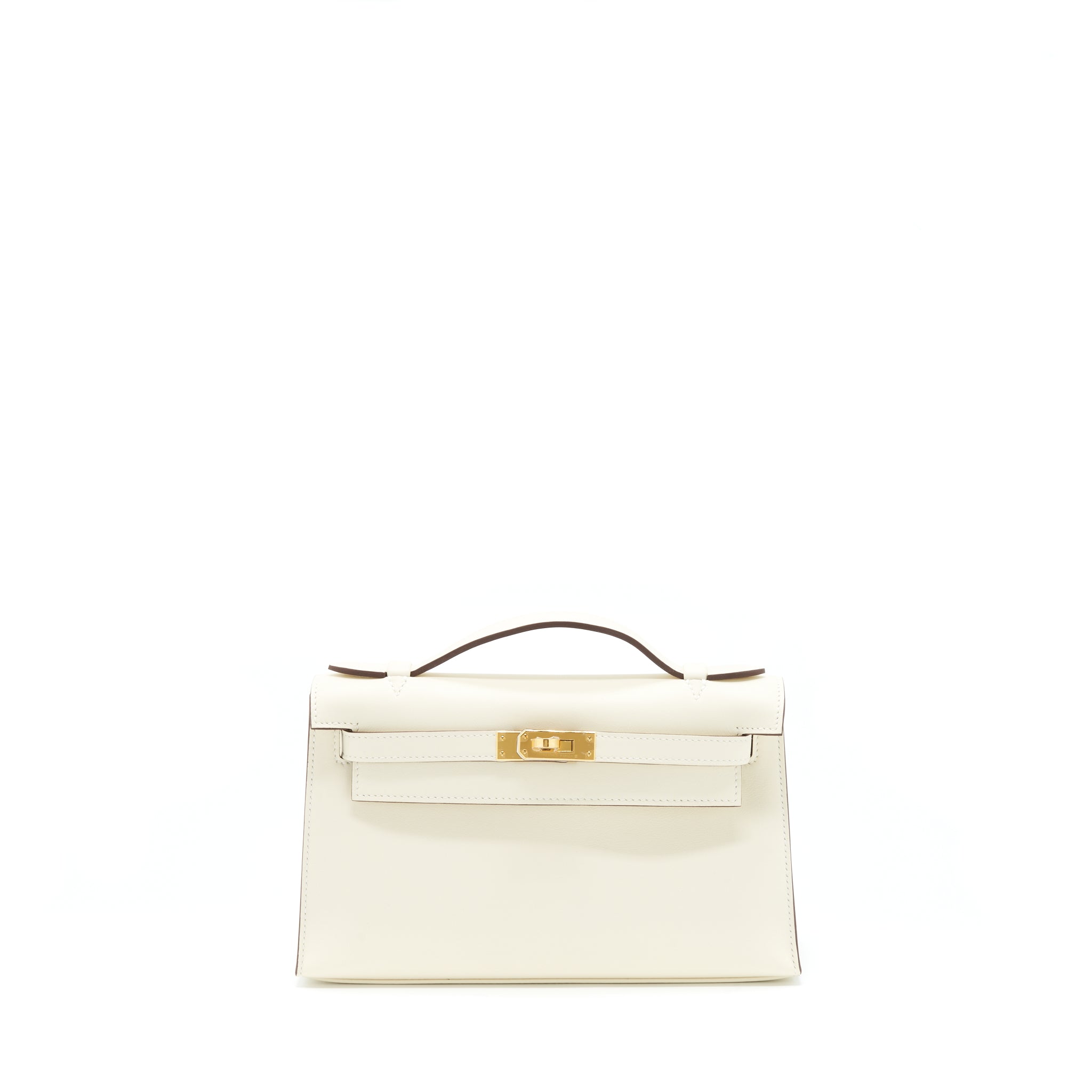 HERMES KELLY POCHETTE SWIFT NATA GHW