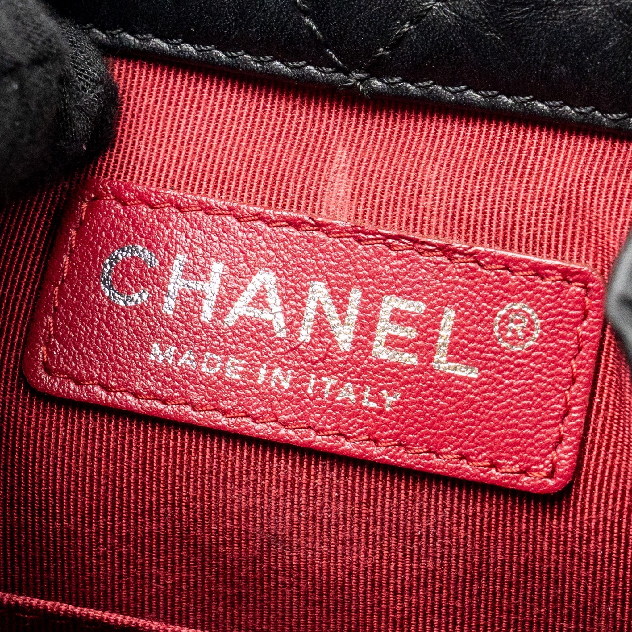 CHANEL SMALL GABRIELLE HOBO BAG AGED CALFSKIN BLACK MULTICOLOURED HARDWARE