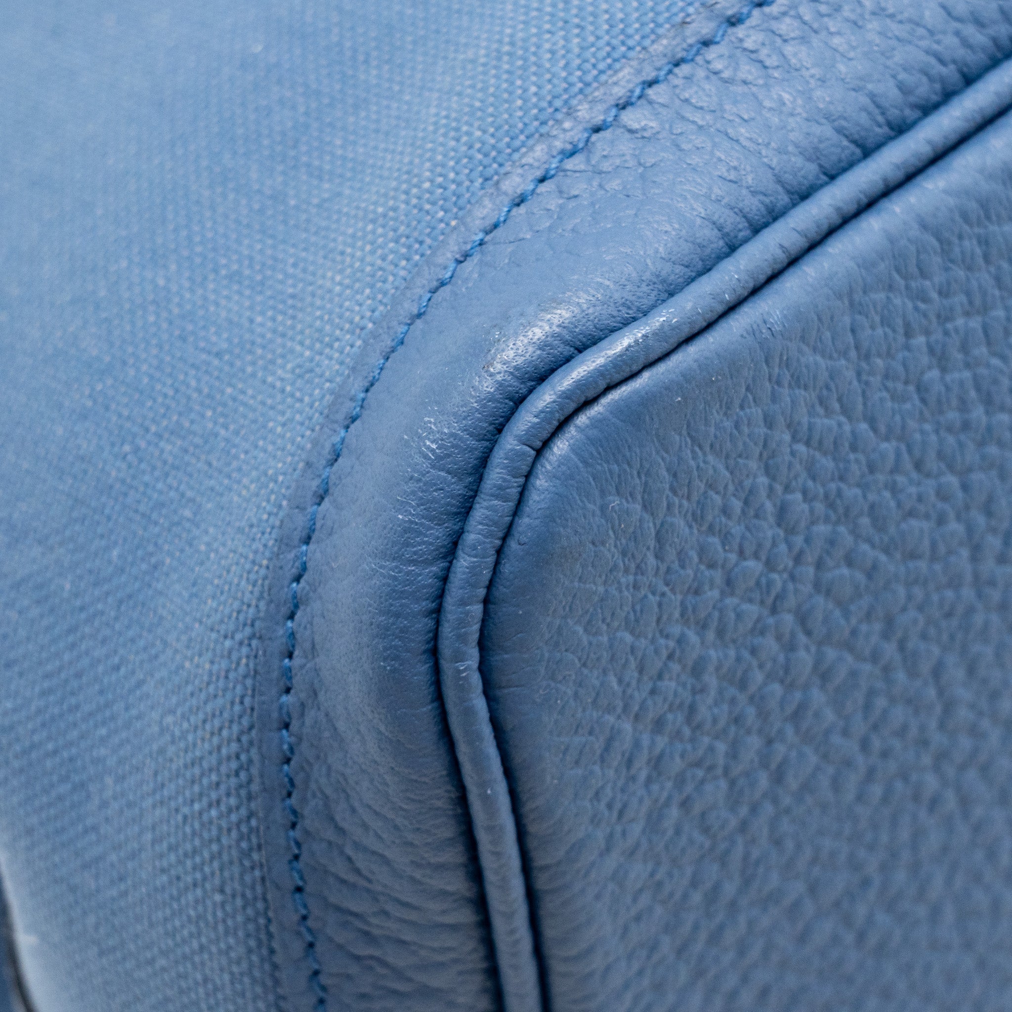 HERMES GARDEN PARTY 36 CANVAS/NEGONDA BLUE AGATE SHW