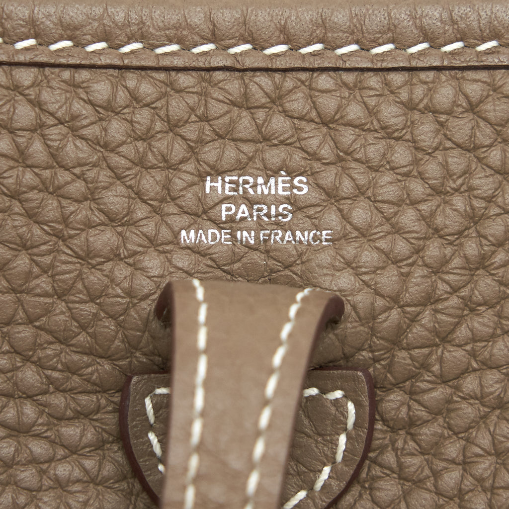 Hermes Mini Evelyne Etoupe SHW
