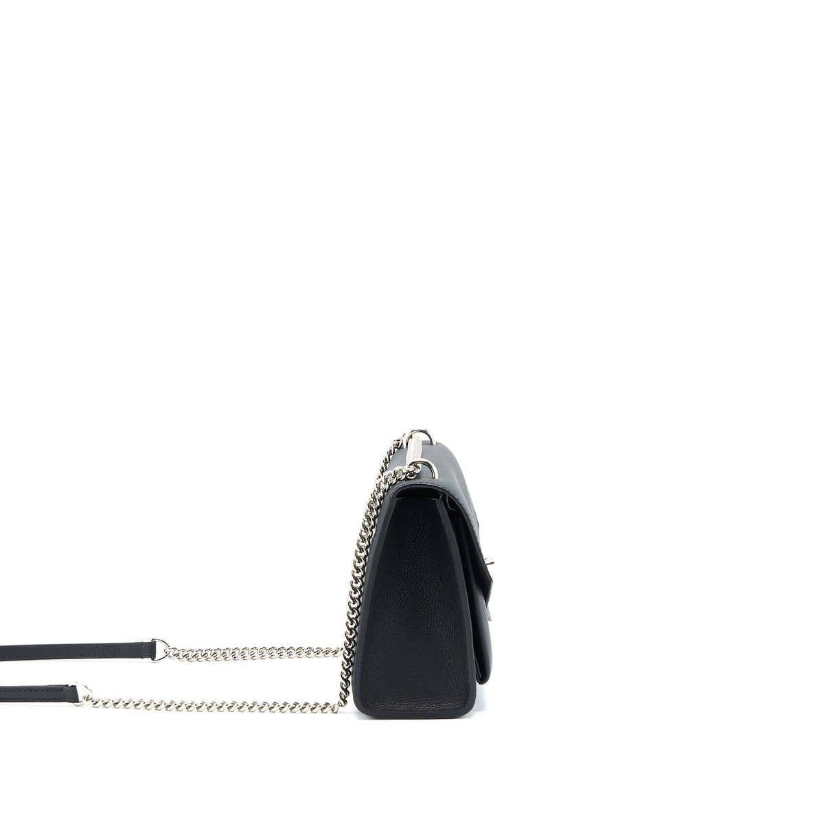 LOUIS VUITTON MYLOCKME SATCHEL CHAIN BAG CALFSKIN BLACK SHW