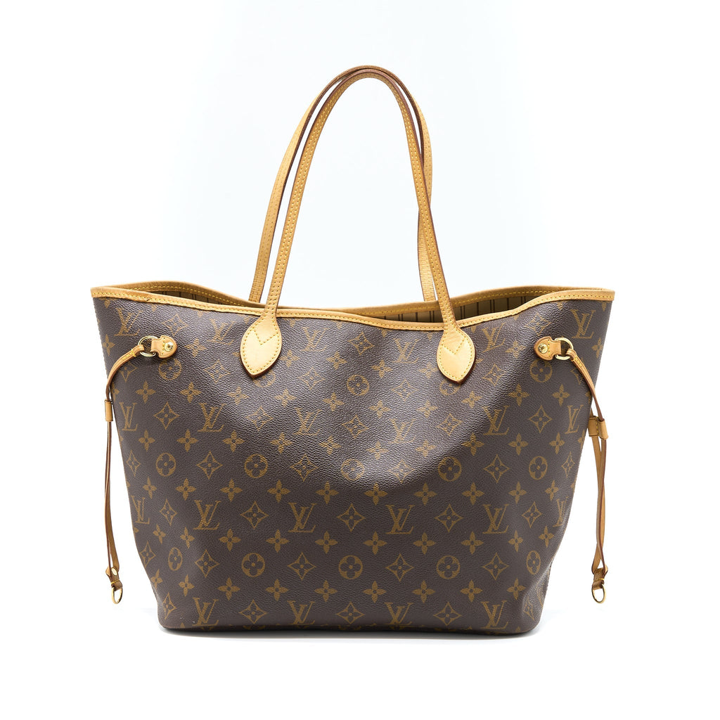 LOUIS VUITTON NEVERFULL MM MONOGRAM CANVAS GHW