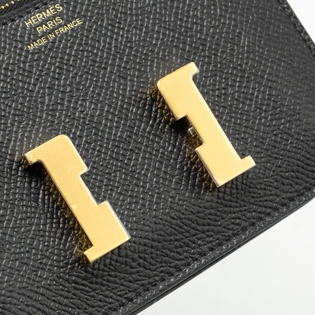 HERMES CONSTANCE SLIM EPSOM BLACK GHW