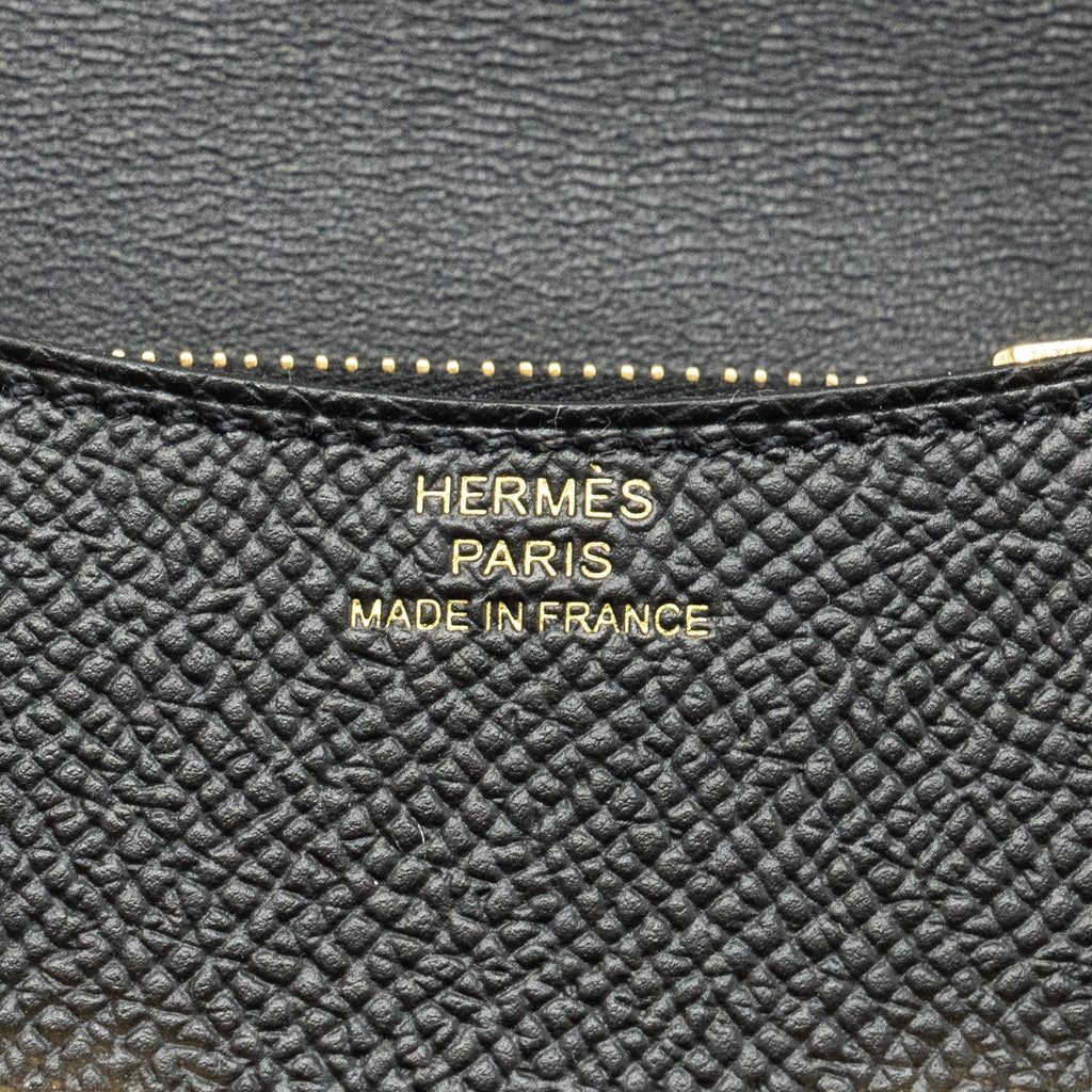 HERMES CONSTANCE SLIM EPSOM BLACK GHW