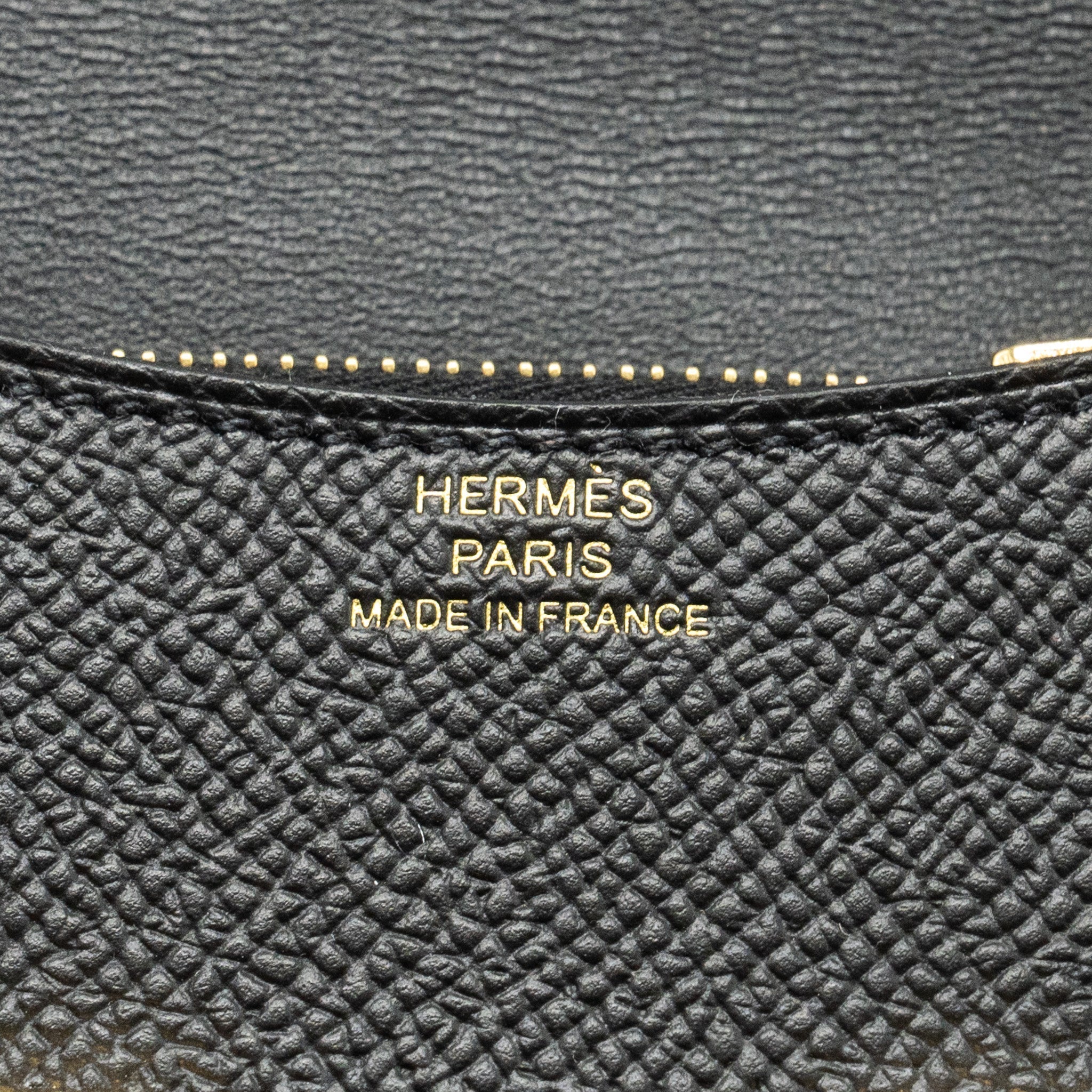 HERMES CONSTANCE SLIM EPSOM BLACK GHW