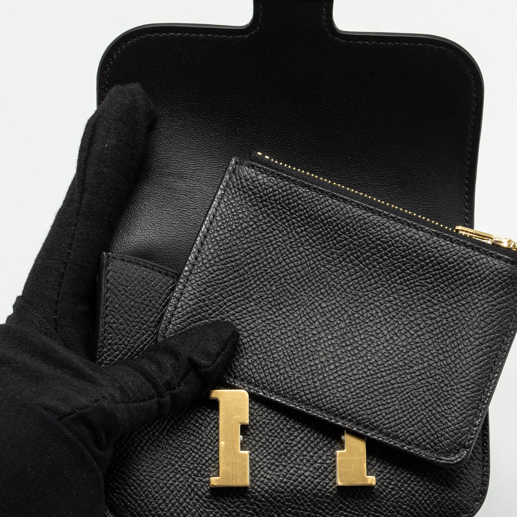 HERMES CONSTANCE SLIM EPSOM BLACK GHW