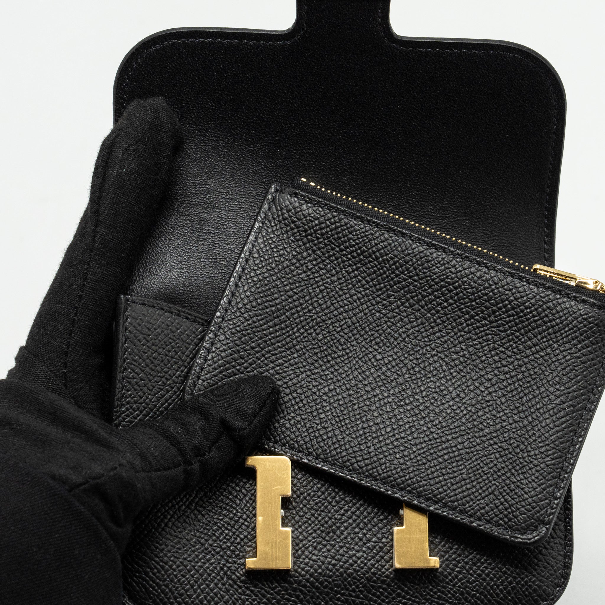 HERMES CONSTANCE SLIM EPSOM BLACK GHW