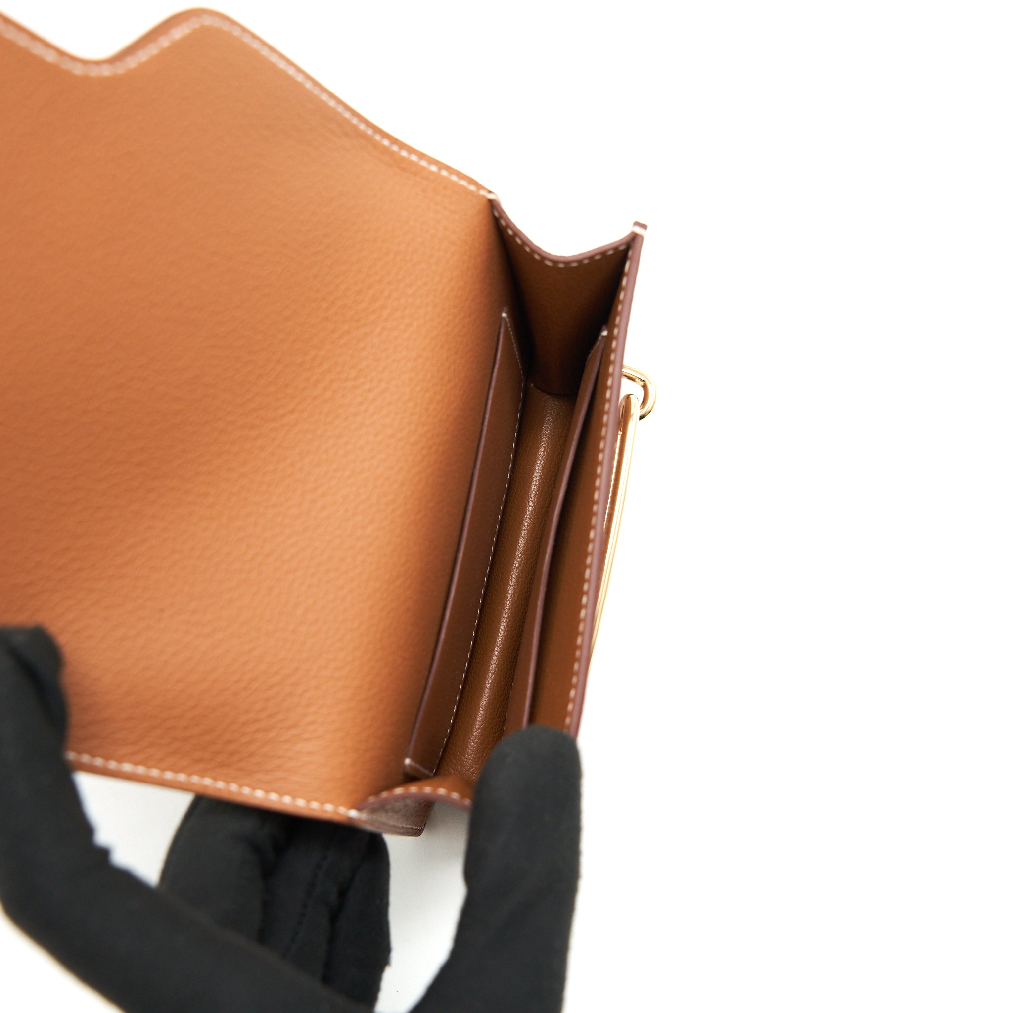 HERMES ROULIS SLIM EVERCOLOR GOLD WITH GHW