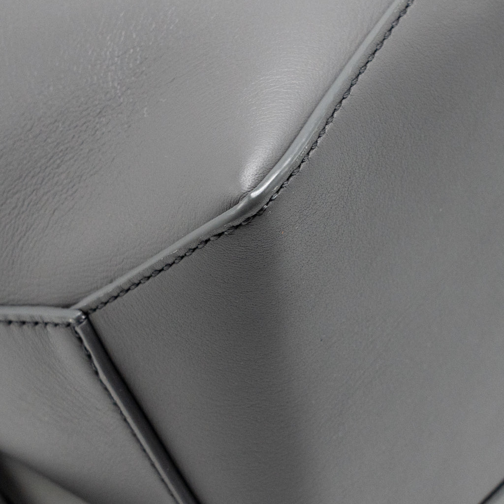 Loewe Small Puzzle Bag Calfskin Dark Grey SHW