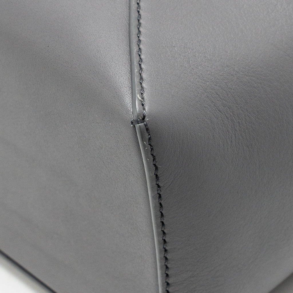 Loewe Small Puzzle Bag Calfskin Dark Grey SHW